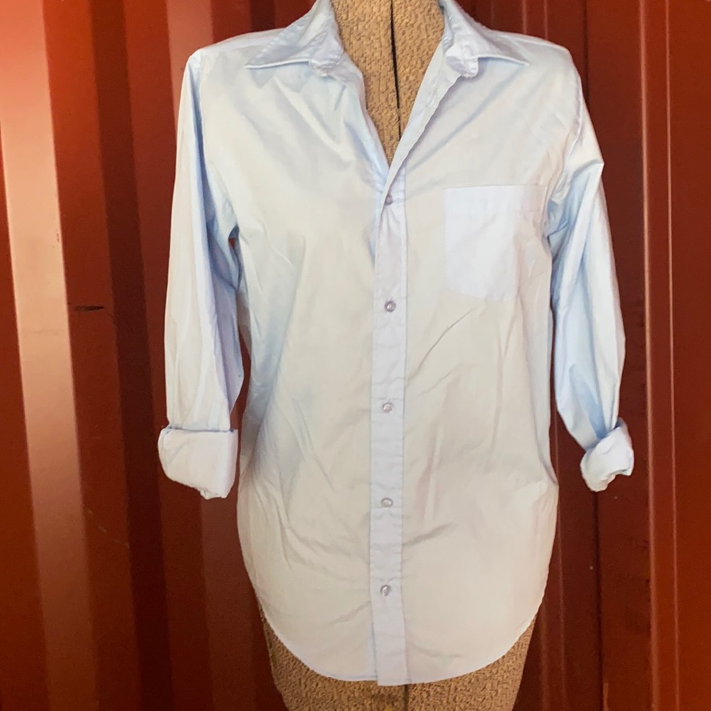 Blue bottom down blouse